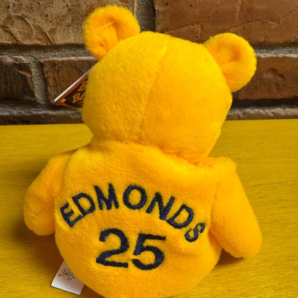 Salvino's Jim Edmonds 1998 Bamm Beanos Beanie Babies MLB Baseball Bear NWT
